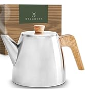 WALDWERK Tea Pot with Infuser - Double Wall Stainless Steel Teapot - Tea Pot with Infuser for Loo...