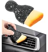 AOCISKA Car Detailing Brush,Car Interior Dust Sweeping Soft Brush,Bling Car Accessories for Women...