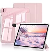 Zktuyu Clear Case for iPad Pro 12.9 inch 6th/5th/4th/3rd Gen &amp; iPad Air 13 inch (M4/M3/M2) with P...