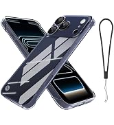 aidvaia Phone Case, Compatible with iPhone 17 Pro Max, Transparent Clear Phone Case, Frameless De...