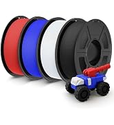 JAYO Rapid Matte PETG Filament 1.75mm 4.4KG Bundle, PETG Matte 3D Printer Filament 4.4kg, 1.1kg p...