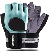 ATERCEL Weight Lifting Gloves Breathable Workout Gloves with Wrist Support for Gym, Exercise, Pul...