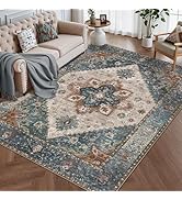 Ciicool 5x7 Area Rugs, Washable Area Rug Boho Rugs for Living Room Non-Slip Indoor Rugs Large Low...