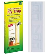 Mosqueda Window Fly Traps, 30 Pack Sticky Fly Traps for Indoors, Fly Catchers for Inside Home, Wa...