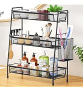 VITVITI 3-Tier Bathroom Organizer Countertop, Metal Wire Mesh Bathroom Counter Organizer Storage ...