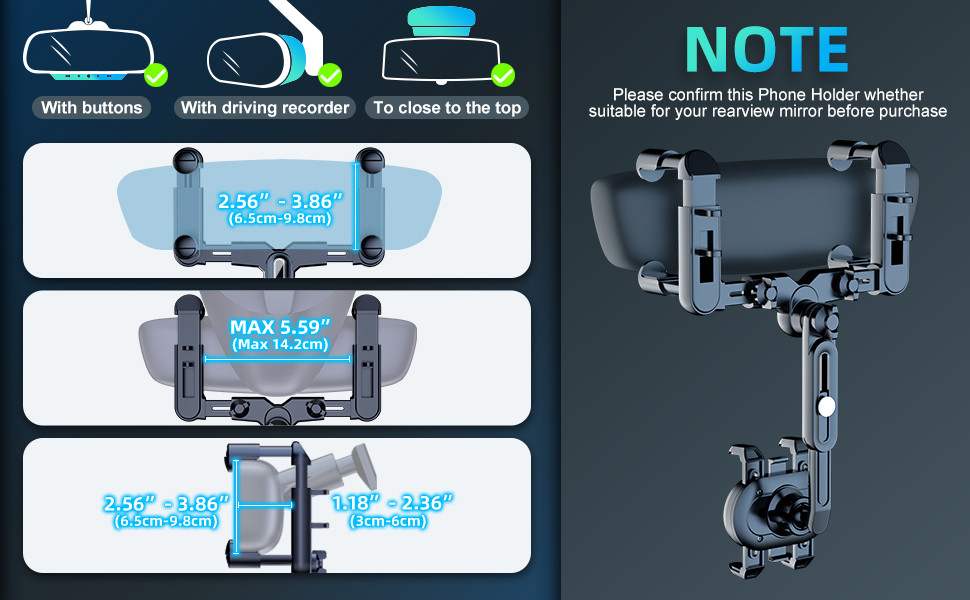 retractable phone holder