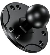 BRCOVAN 1'' Ball Mount Base with Aluminum Alloy AMPS Hole Round Plate & 1'' TPU Ball Adapter Comp...