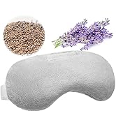 Lavender Eye Mask, Aromatherapy Weighted Eye Mask for Dry Eyes, Sleep Mask for Men Women, Hot &amp; C...