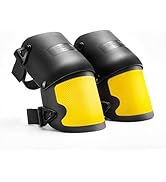 COOLJOB Heavy Duty Knee Pads with Anti-slip Strong Double Straps, Safety Work Knee Pads with Foam...