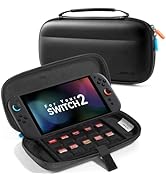 JSAUX Slim Carrying Case for Nintendo Switch 2 2025, Portable Switch 2 Case with 10 Game Slots, P...