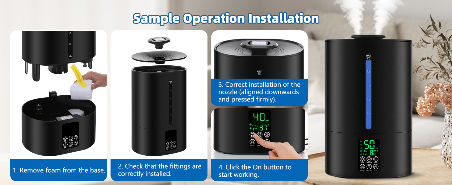 How to install the humidifiers?
