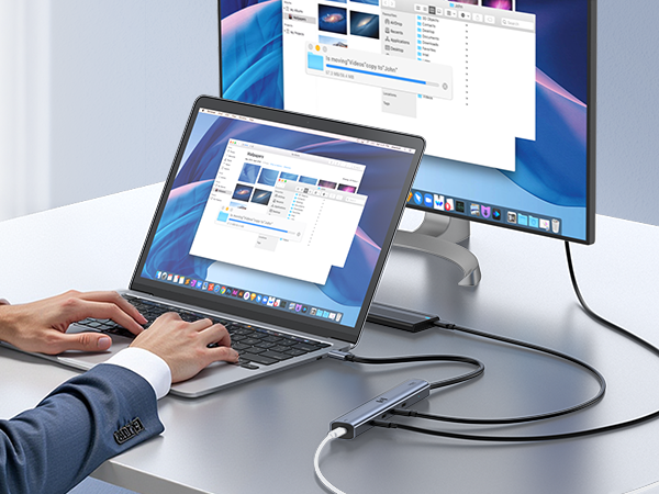 10Gbps USB C Hub with 4K@60Hz Video Display