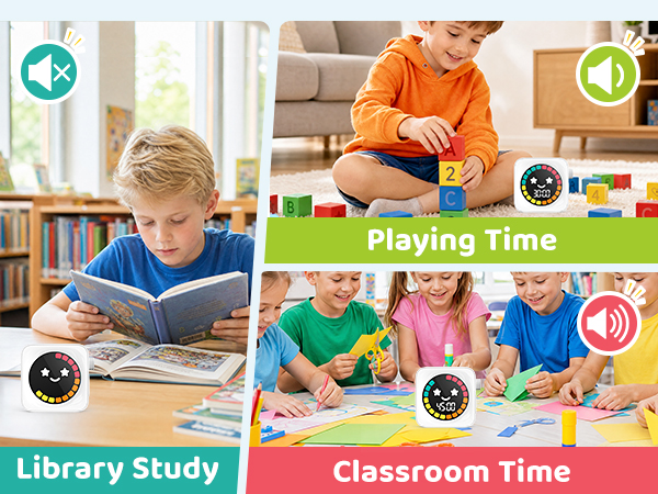 Countdown Timer toddler timer with 3 Levels of Volume
