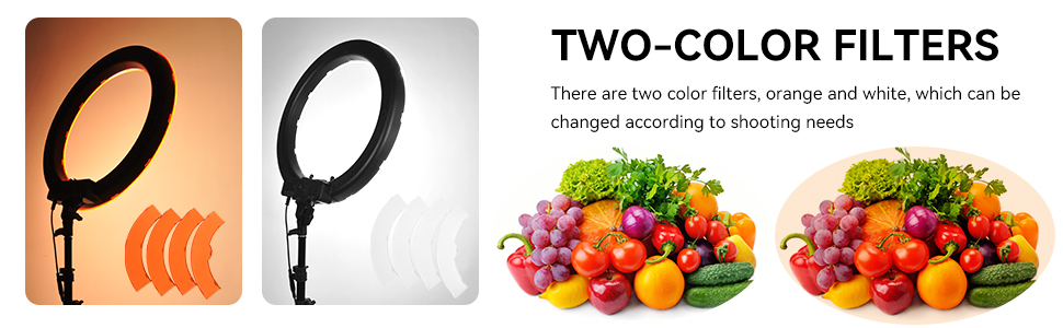 LED ring light Replaceable filter