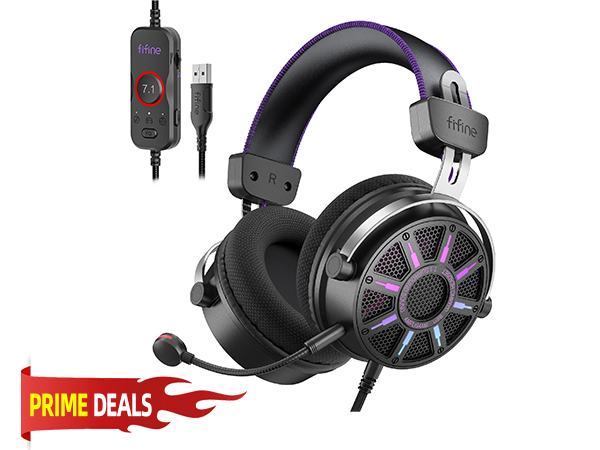 FIFINE H19 PD gaming headset with mic pc