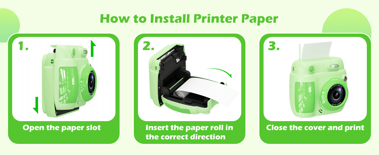 camera for kids instant print