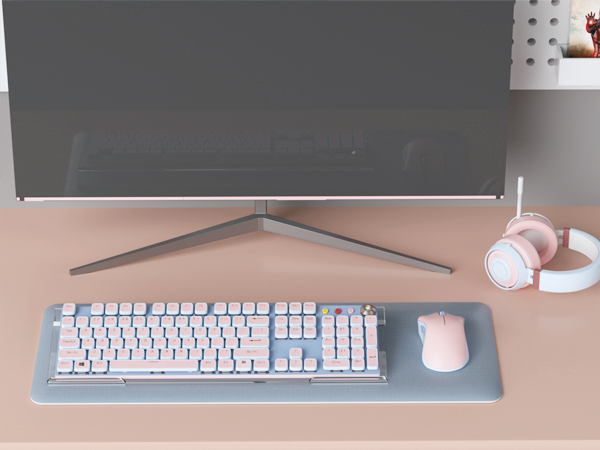 Acrylic Tilted Computer Keyboard Holder