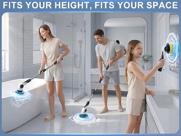 Electric spin scrubber