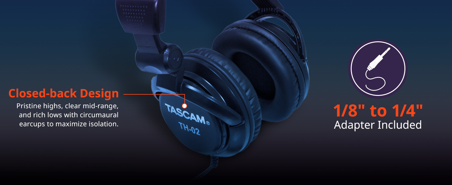 Some features of the TH-02 headphones