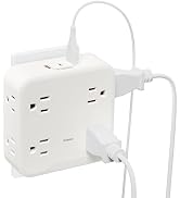 BN-LINK Multi Plug Outlet Extender with 8 Outlets 3 USB Wall Charger(1 USB C), Surge Protector 80...