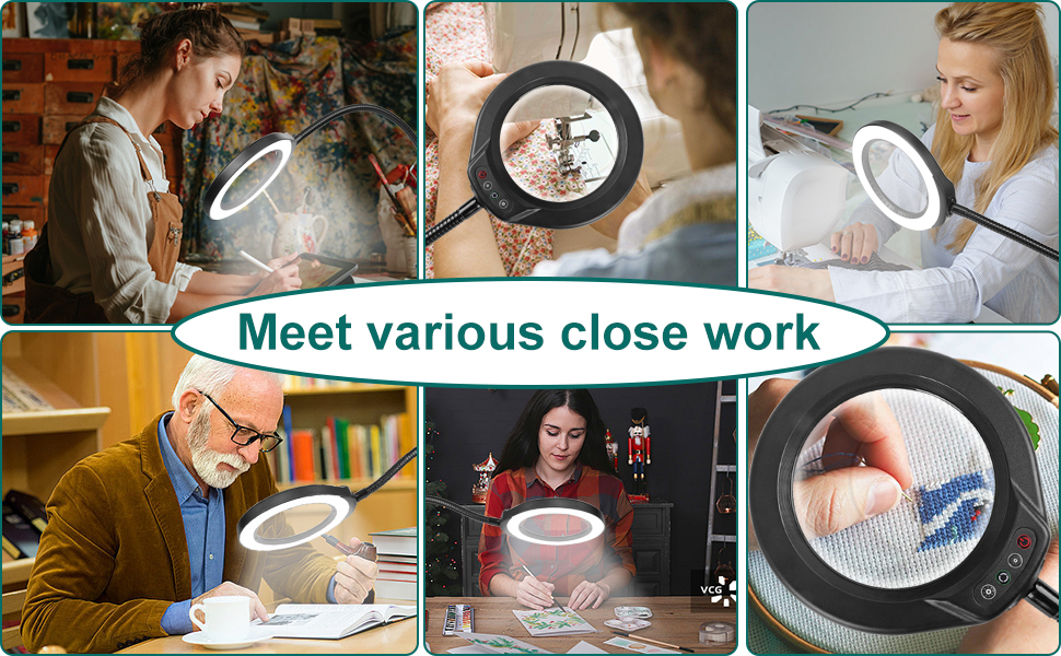 magnifier with light