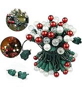 BOHON LED Outdoor String Lights 19FT 70 LED Christmas Lights Multi Color UL Certified Globe Strin...