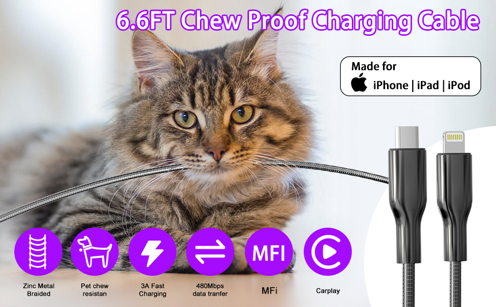 chew proof lightning cable iphone