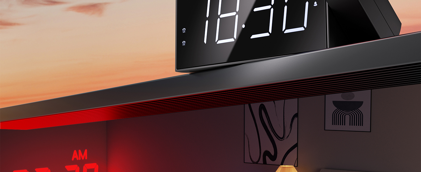projection alarm clocks for bedrooms