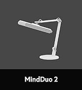 BenQ MindDuo 2 Kids Study Lamp (White), Wide &amp; Even Illumination, Auto Dimming, Brightness &amp; Colo...