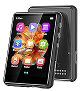 64GB MP3 Player with Bluetooth5.3, 2.4-Inch HD Full Touch Screen, Portable Lossless Sound Music P...