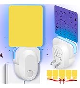 JNKNT Indoor Plug-in Flying Insect Trap, Gnat &amp; Fruit Fly Traps for House Indoor, (1 Device + 5 R...