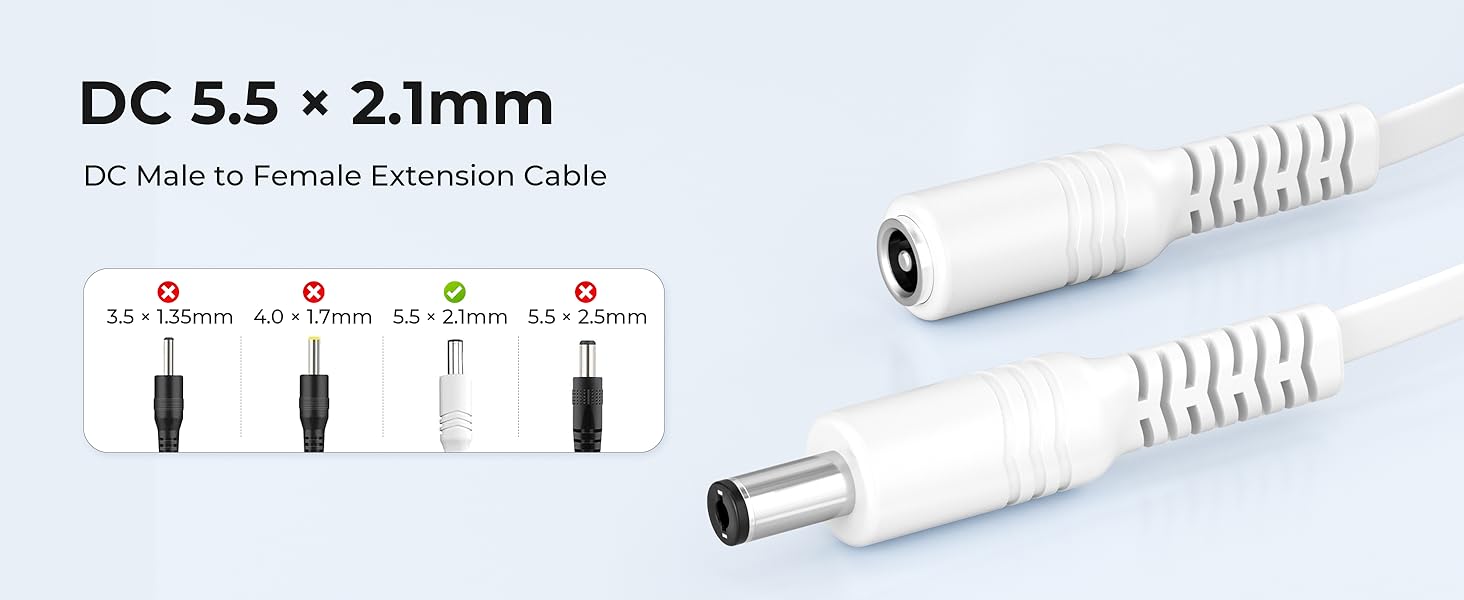 DC 5.5 × 2.1mm