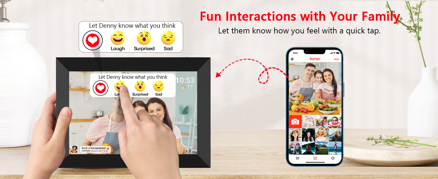 Frameo Digital Photo Frame 10.1 inch