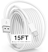 Long USB C Cable 15FT, Extra Long USB C Fast Charging Cable 5M for iPhone 16 15 Charger Cord, USB...