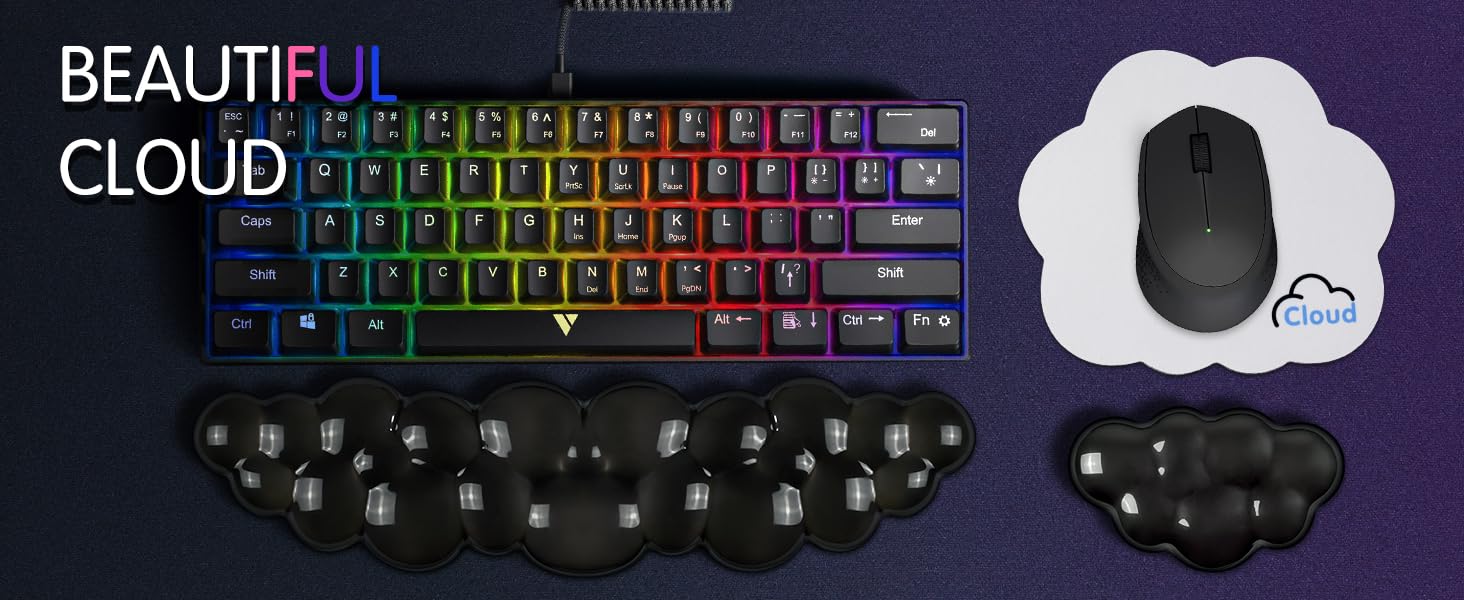 cloud keyboard wrist rest