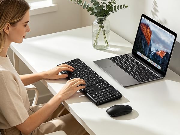 wireless mouse and keyboard combo
