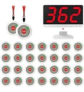 Nurse Call System with 30 Hospice Call Buttons - 1000ft, Call Light System for Elderly with 1 Dis...