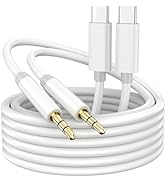 2 Pack USB C to 3.5mm Audio Aux Jack Cable, 3.3ft USB Type C to 3.5mm Headphone Stereo Cord Car C...