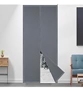 hermal Insulated Door Curtain,Upgraded-Fabric Self Closing Door Curtains,Temporary Door Thermal C...