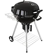 GRILIFE 22.5 inch Premium Charcoal Grill, Portable Kettle Barbecue Grill, Round BBQ&amp;Smoker Grills...