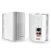 Gemini Sound GHSI Active/Passive Bluetooth Outdoor Speakers- Daisy Chain Capable, IP44, Wall Moun...