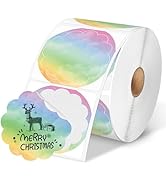 Phomemo 2” Wavy Circle Thermal Labels, Self-Adhesive Direct Sticker Labels, Thermal Printer Label...