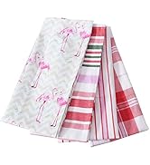 ACCENTHOME Kitchen Towels Set of 4 Super Absorbent Durable Towels Perfect for Kitchen Mess &amp; Dryi...