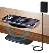 KPON Invisible Wireless Charger, 40MM(1.57") Wireless Charging Desk Mat Mouse Pad, Hidden Chargin...