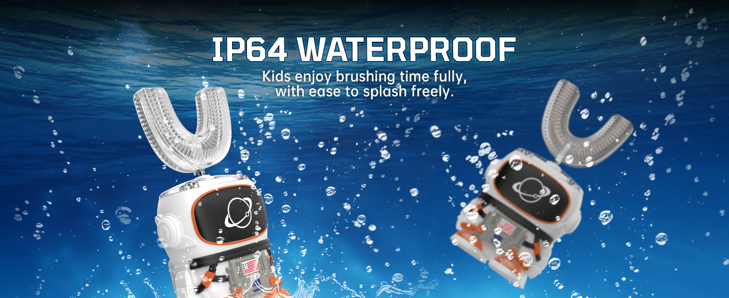Kids Electric Toothbrush with IP64 Waterproof Design
