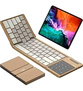 Nillkin Foldable Bluetooth Keyboard with Touchpad &amp; Number Pad, Portable Bluetooth Keyboard with ...