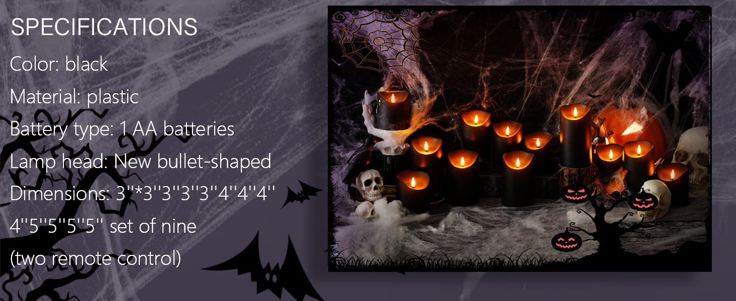 flickering flameless candles with remote