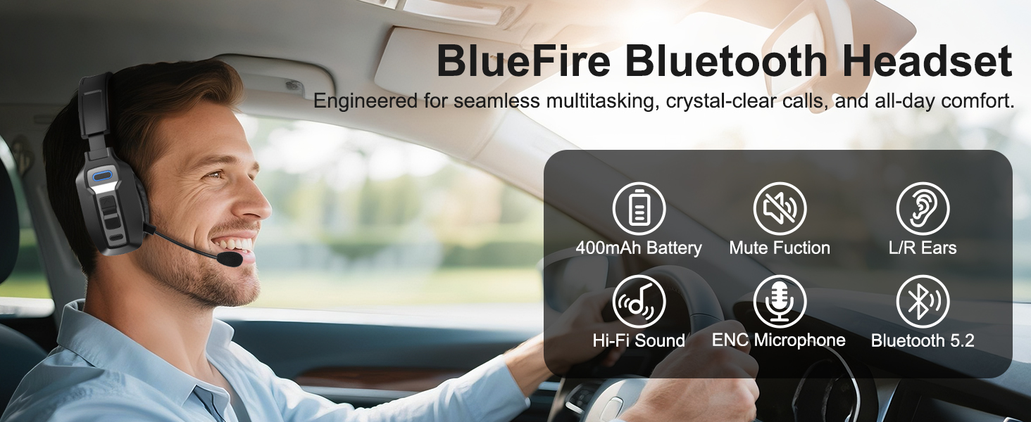 Bluetooth Headset for Truck Drivers 1