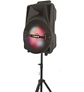 Fisher Portable Bluetooth Wireless Speaker System: 8" Subwoofer 20W Peak Power w Loud HD Bass Sou...