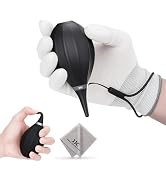 [Upgraded Version] Soft Tip Silicone Camera Dust Blower Lens Air Blower with Cleaning Cloth,Camer...